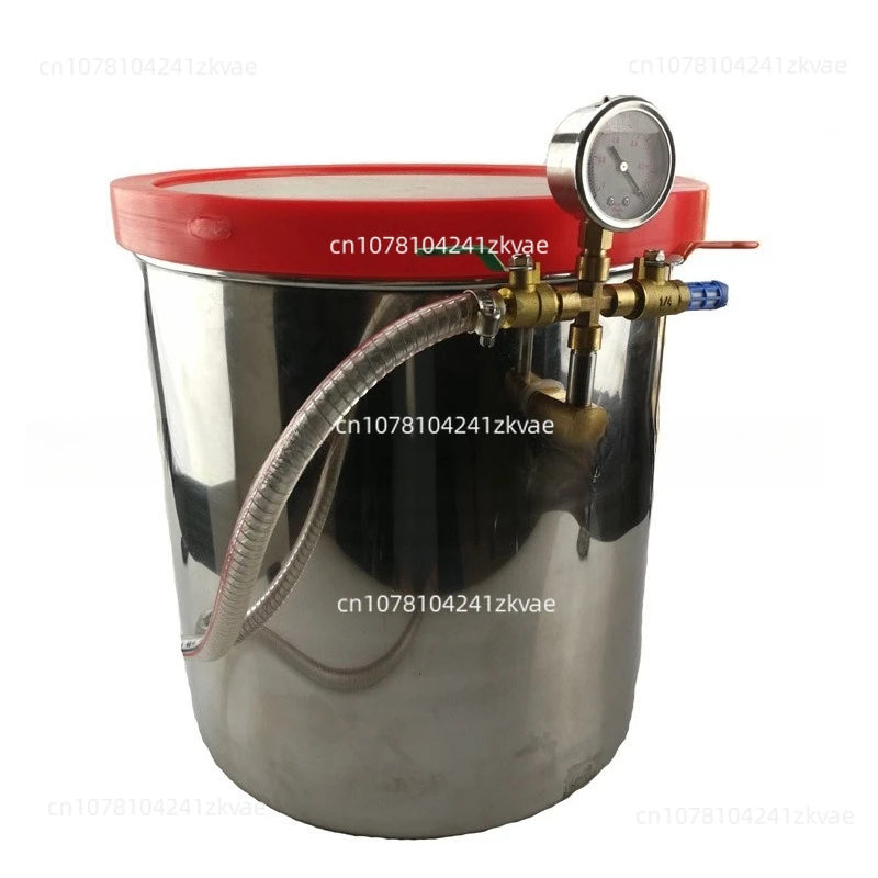 9 Gallon Vacuum Bucket 32 * 35CM Defoaming Bucket,   Equipped with Two-stage Vacuum Pump/direct Multi-rotary Vane Vacuum Pump