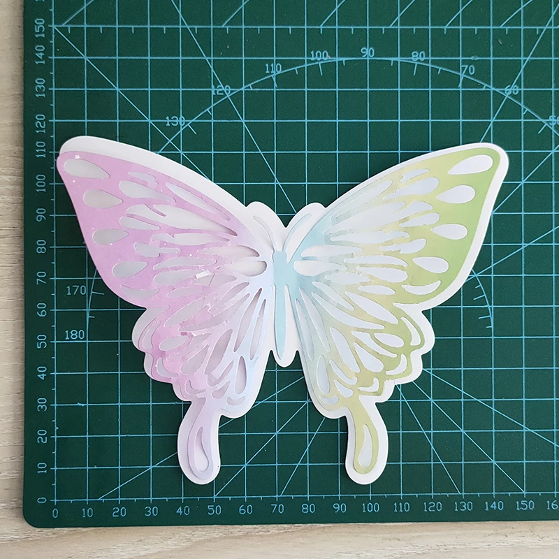 New Double Butterfly metal cutting die mould scrapbook decoration embossed photo album decoration card making DIY big handicraft