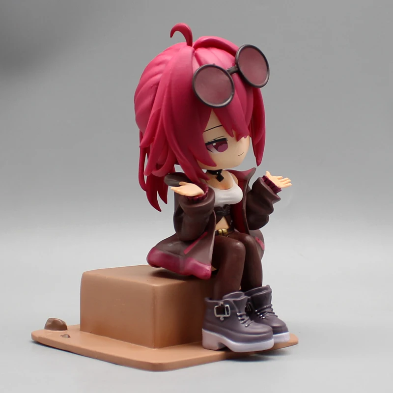 14cm Honkai: Star Rail Game Figures Gk Kafka Q-Version Beautiful Girl Kawaii Sitting Posture Model Desktop Decoration Statue Toy