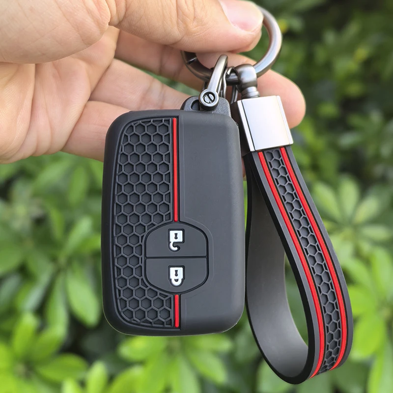 Silicone Car Remote Key Case Cover For Toyota Auris Camry RAV4 Avalon Yaris Verso 2012 2013 2014 2015 2016 2017 2018 Accessories