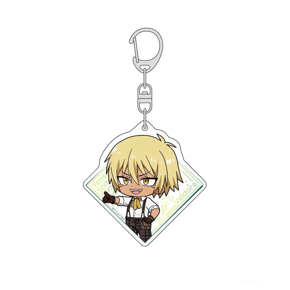 Anime Fans Gifts HD Figures Rimuru Veldora / Detective Costume Acrylic Keychain pendant Ornament Collection Series About 6cm