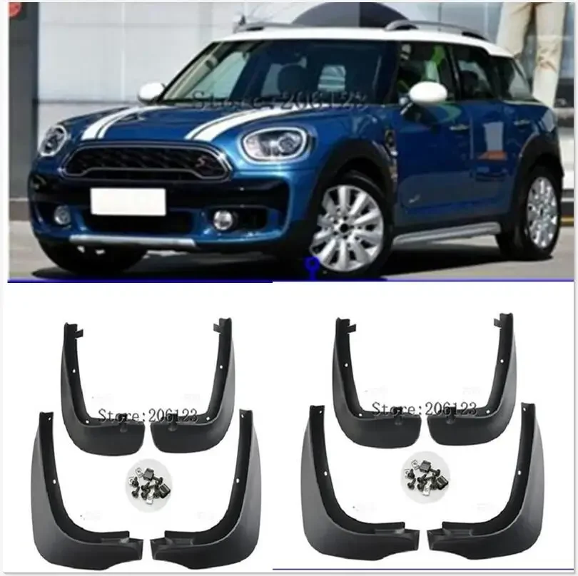Car Mud Flaps For Mini Countryman 2 F60 2017 2018 Mudflaps Splash Guards Mud Flap Mudguards Fender Styling