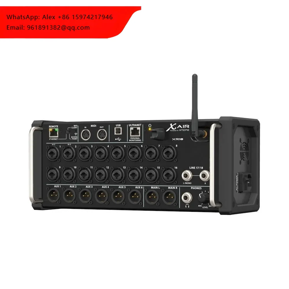 

XR18 18-Channel Digital Music Console For Stage Studios And DJ Mixers Preamplifier System In Metal And Plastic Material