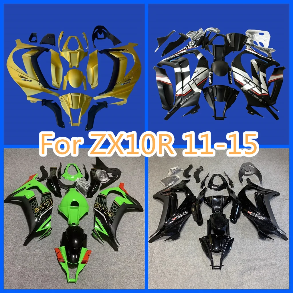 100% Injection Molding for Kawasaki ZX-10R 11-15 ZX10R 2011 2012 2013 2014 2015 Road Racing Bodywork Fairings Set Free Custom