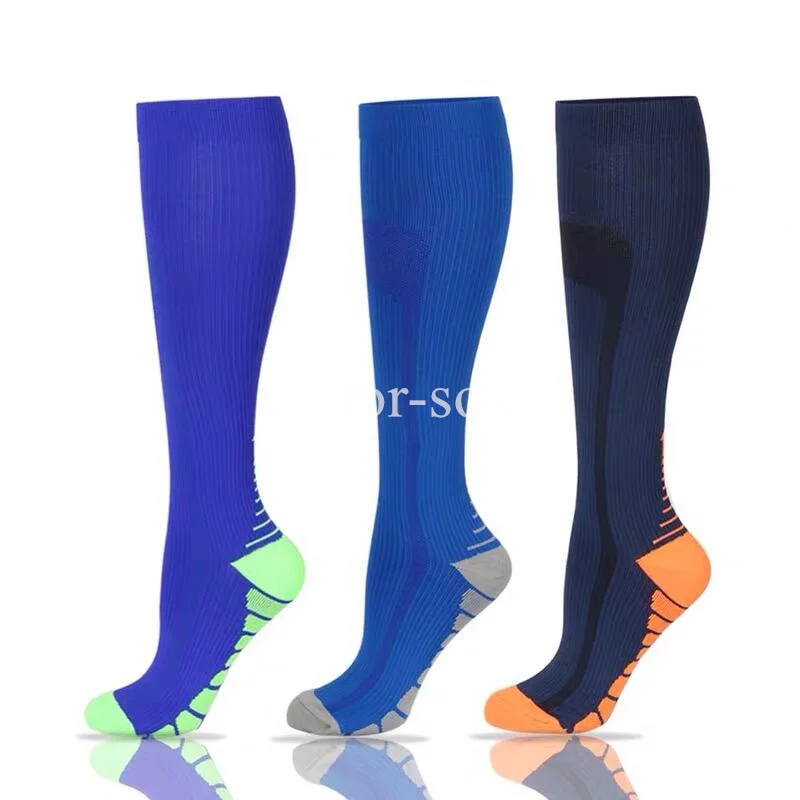 3 Pairs Compression Socks Men Women Running Sport Socks Graduated Crossfit Training Running Recovery Outdoor Cycling Sock