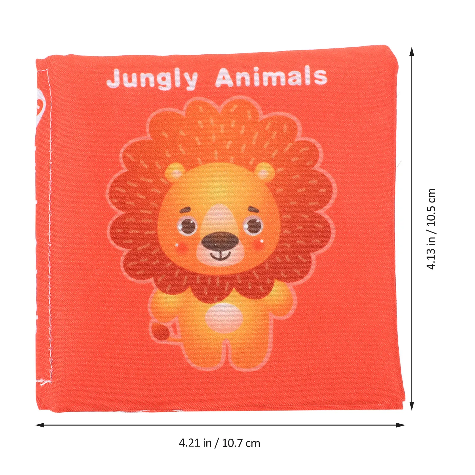 Libro de Tela 3D Portátil para Recién Nacidos, Reconocimiento de Animales, Libros de Tela Arrugada, Bebés de 0 a 6 Meses, Viajes, Educación Temprana