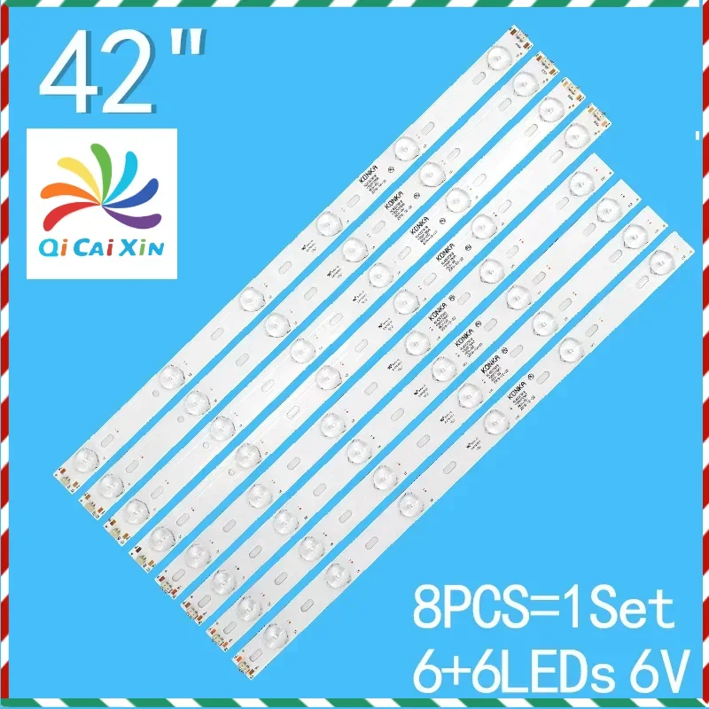 

LED Backlight strip 12 lamp For DNS K42A619 SUPRA STV-LC42T410FL 42"TV KL42GT618 35017849 35017855 35017848