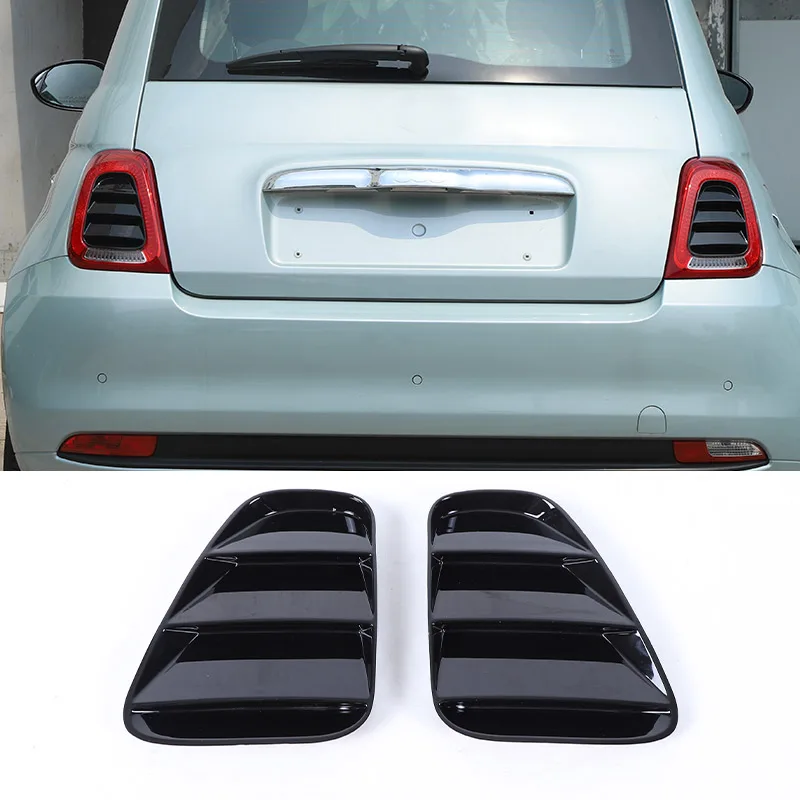 

Для Fiat Abarth 500 595 695 2016-2024 ABS углеродное волокно автомобильный задний фонарь декоративная панель крышка автомобильные аксессуары