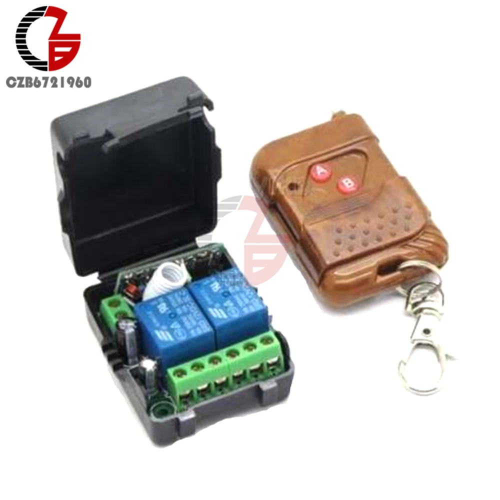 315MHz 433MHz DC 12V 2CH 2 Channel Wireless RF Remote Control Switch Transmitter+ Receiver Relay Switch Module