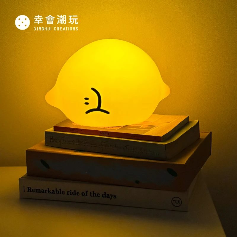 

Second Morning SEMO Lemony Lamp Night Light Silicone Lamp Cute Cartoon Fruit Bedroom Decorative Living Room Dolls Gifts Toys