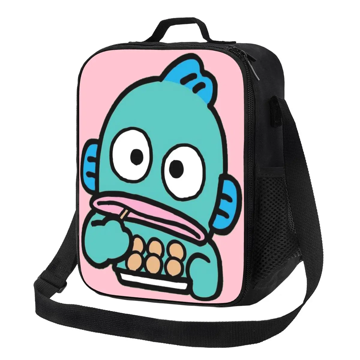 

Изготовленная на заказ изолированная сумка для обеда с героями мультфильмов Hangyodon для женщин, многоразовый холодильник, термобокс для еды, ланч-бокс для работы, школы, путешествий