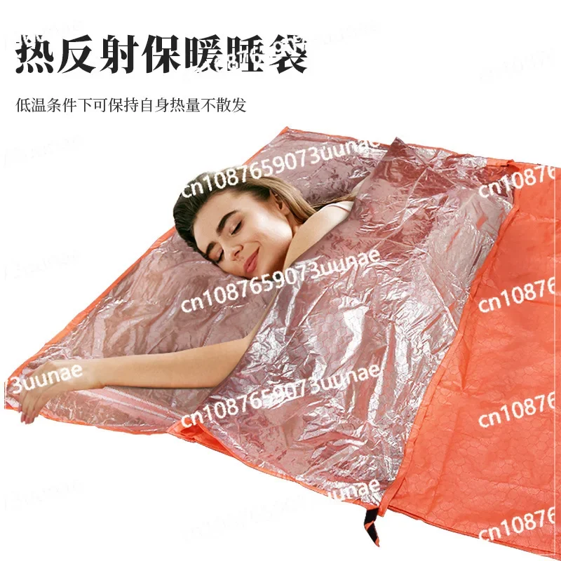 Outdoor Heated Sleeping Bag, Single and Double Stroke, Dirty Lining, Heat Insulation and Cold Prevention, Emergency Blanket