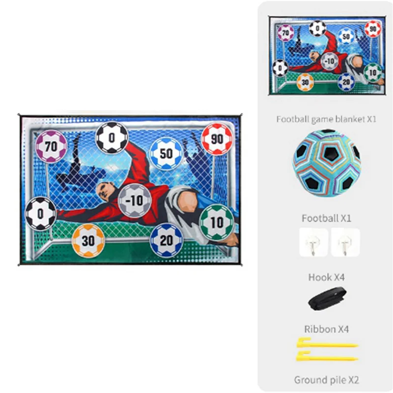 B93B-2X Soccer Game Mat Set Outdoor Indoor Soccer Multiplayer Competitive Soccer Games Children Football Training