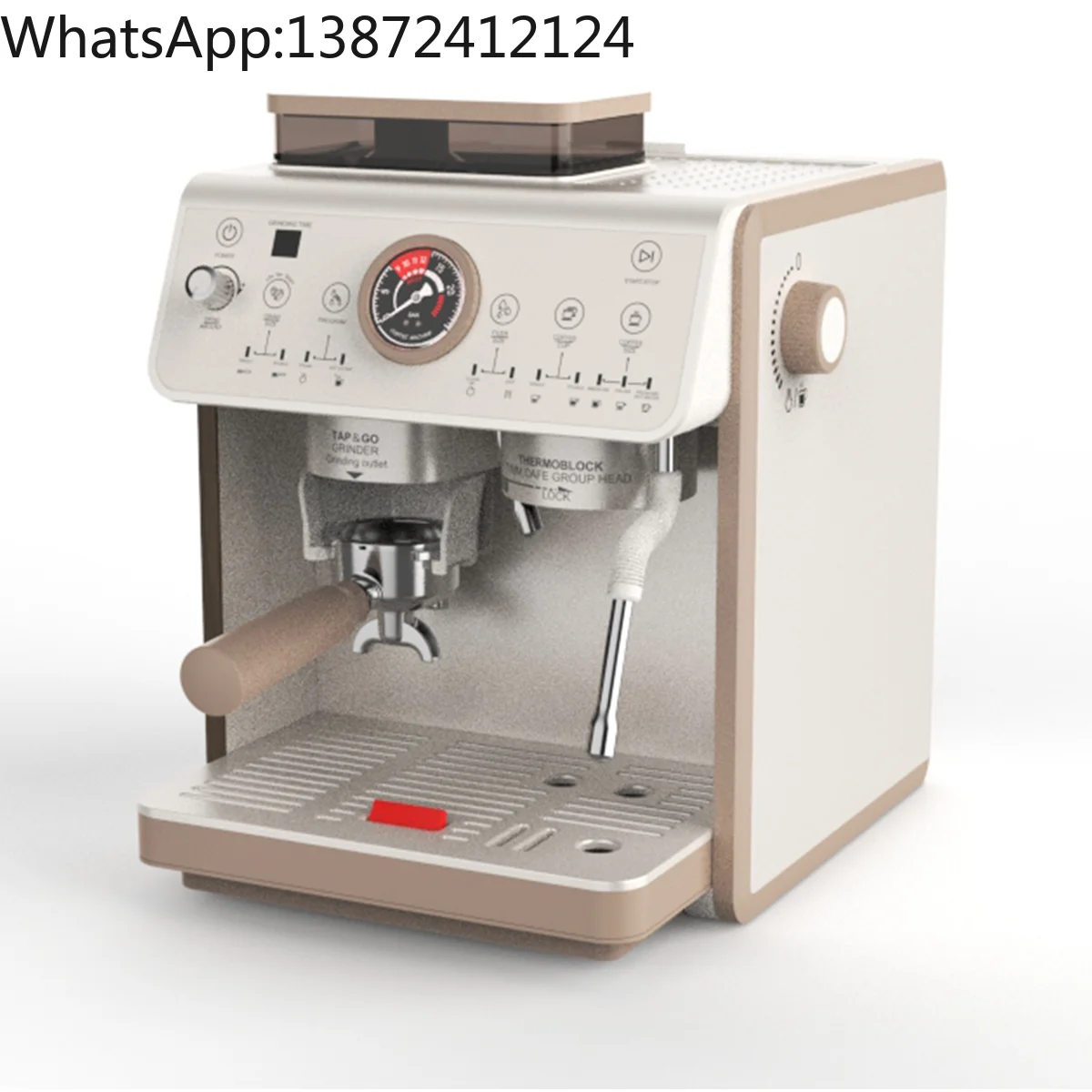 ماكينة إسبريسو منزلية من الفولاذ المقاوم للصدأ بسعر الجملة ماكينة صنع قهوة اسبريسو إيطالية احترافية 220 فولت