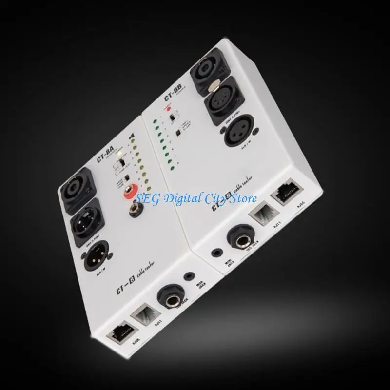 

U75B CT8 Audiotory Cable Tester Quick Fault Identification RJ45 TRS Networking Cable Testing for Audiotory Professional