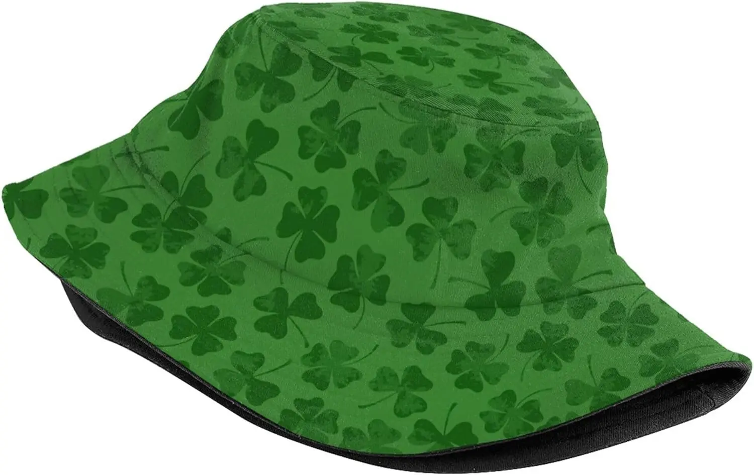 St Patricks Day Green Shamrock Bucket Hat Summer Fisherman Cap Travel Beach Hat Packable Sun Hat for Adults Teens