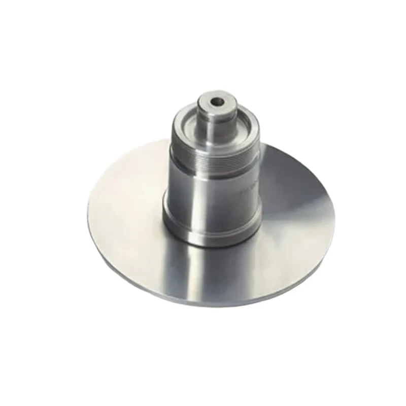 

Stainless steel CNC custom machined multi-stage shaft disc assembly with holed stepped shaft seat disc connecting shaft