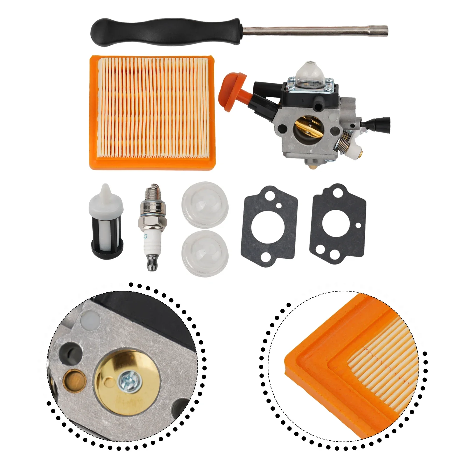 Optimal Fuel Efficiency and Reliable Performance with Precision Engineered Carburetor Kit for FS131R HT133 HT131 KM131R FS311