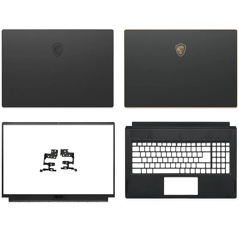 

New For MSI GS76 Stealth MS-17M1 Series Laptop LCD Back Cover Front Bezel Palmrest Hinges A B C Cover Black