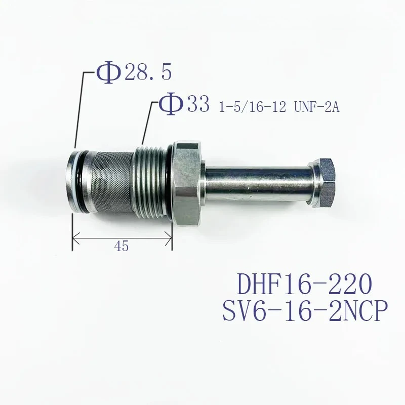 

Two-position and two-way threaded one-way normally closed solenoid valve DHF16-220 SV16-20