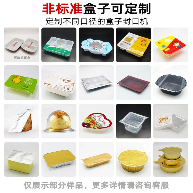 Fully Automatic Triangular Fresh Lock Box Sealing Machine, Packaging Sealer for Cheese, Prepared Food & Fast Food Trays