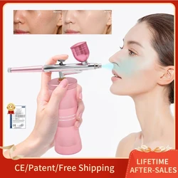 Profession elle Desinfektion mittel Nebel maschine Maschine Airbrush Nagel mit Kompressor für Nägel Kuchen Tattoo Make-up Farbe Luft Spritzpistole Sauerstoff i