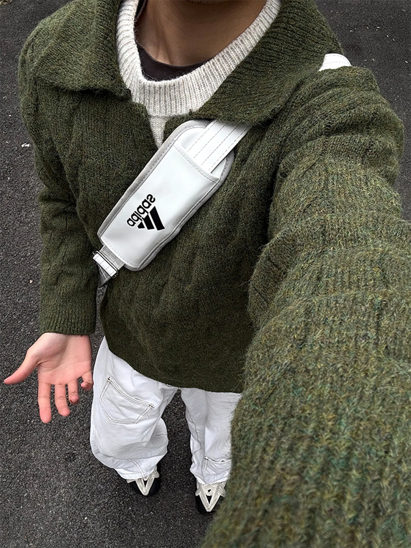 

een Twisted Casual Men's Knit Sweater Autumn Winter Lazy Sle Inner Wear Base irt Retro Sle Regular Fit Long Sve