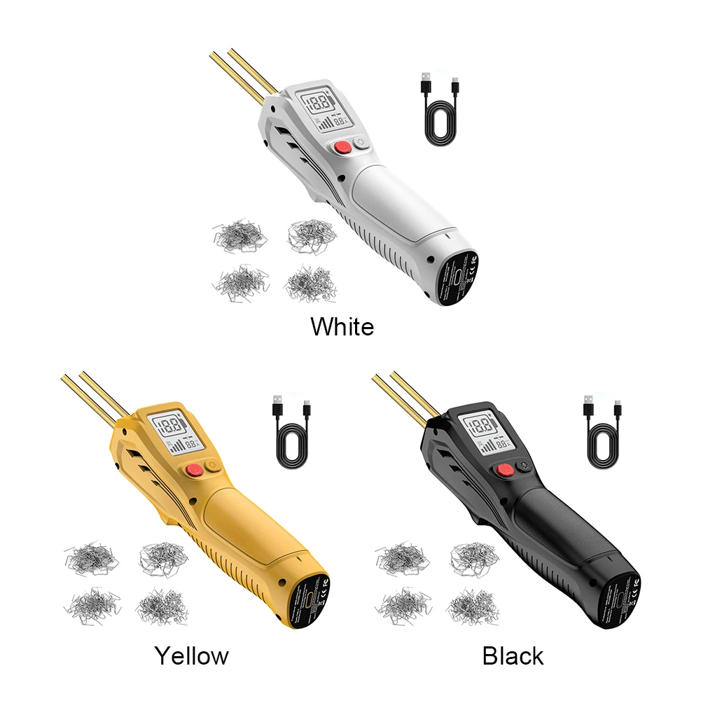 طقم لحام البلاستيك مع 200 دبابيس ساخنة مسدس لحام البلاستيك آلة لحام البلاستيك لإصلاح المصد والإصلاحات البلاستيكية الأخرى