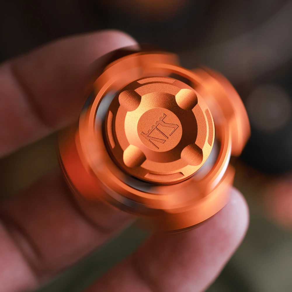 

KTS EDC M4 TENON Mini Fidget Spinner Fidget Toys For Adults Aluminum Four-Bladed Fidget Spinner Anxiety Relief Gadgets