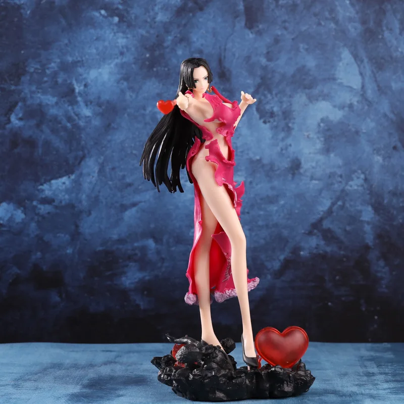 

One Piece Anime 30cm Boa Hancock Figure Sexy Girl Pvc Action Figurine with Led Light Statue Undressable Hentai Model Toys New