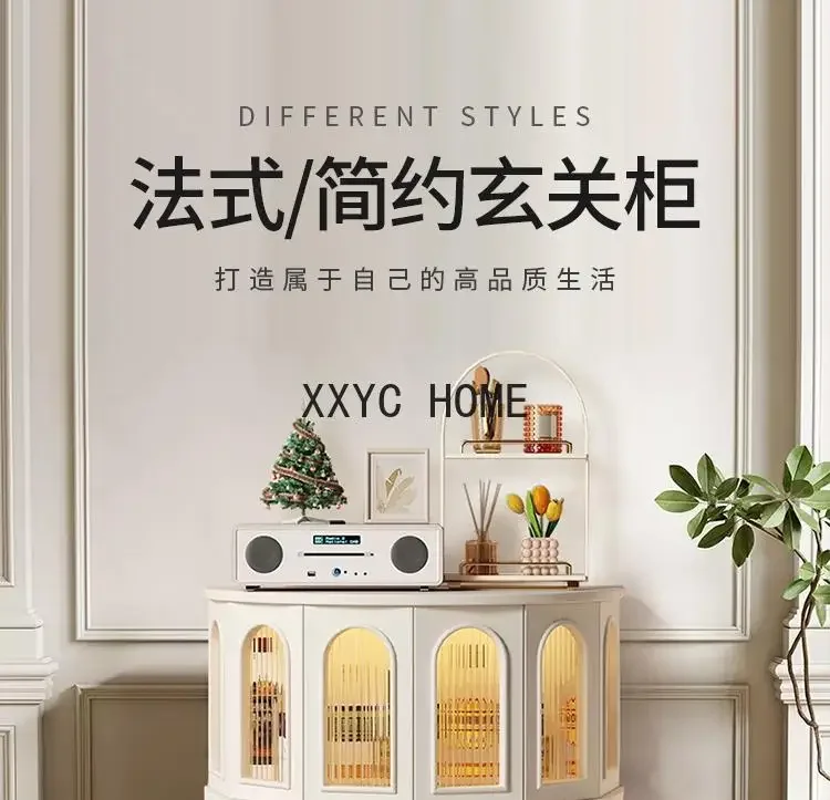 ภาษาฝรั่งเศสคําคอนโซลโมเดิร์น Minimalist ห้องโถงทางเดินห้องนั่งเล่น Curio ครึ่งวงกลมคอนโซลตารางตู้