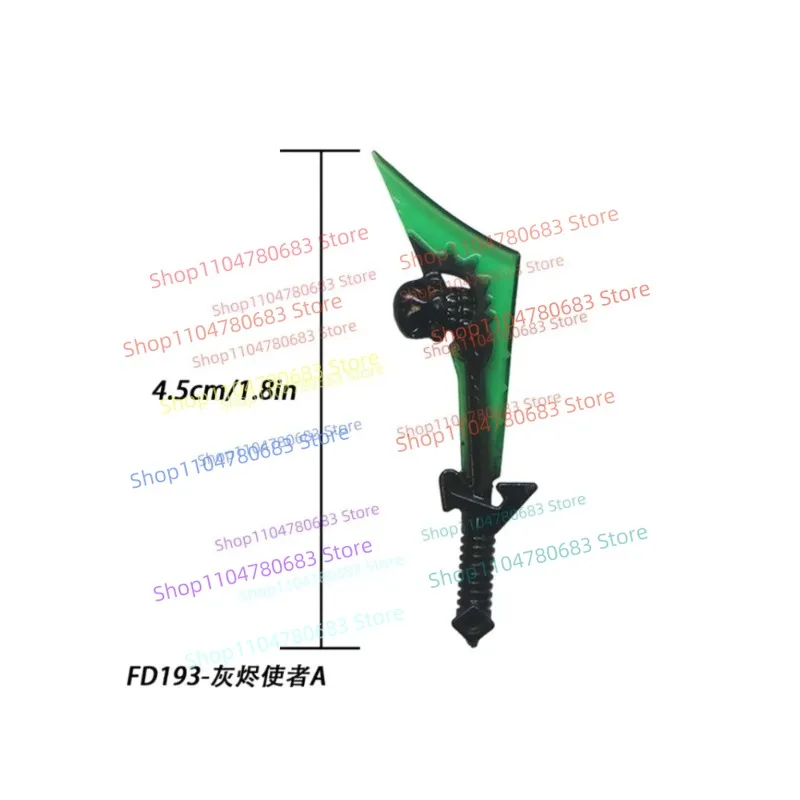 Moc blocos de construção batalha machado acessório mini figura montagem modelo exibição anime jogo personagem brinquedo decorativo presente