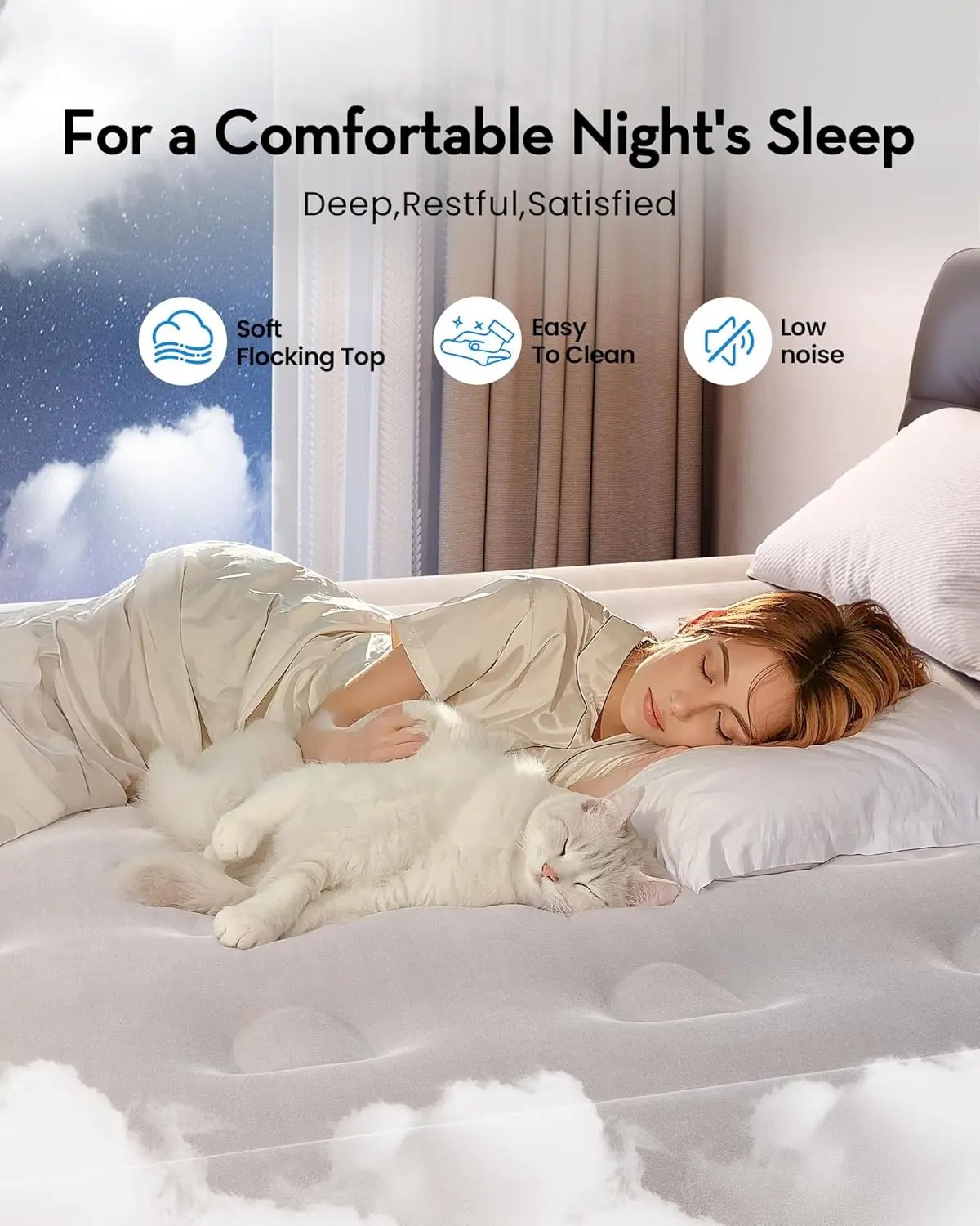 Queen Air Mattress with Built-in Pump 18