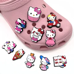 Sanrio Hello kitty Kuromi My Melody Set ShoeS Charms for Clogs Shoe Accessories Charms for Friends Gifts