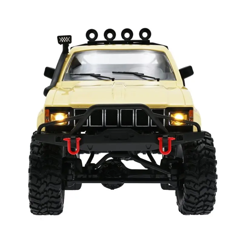 【NEW USER EXCLUSIVE】WPL Yellow C14 RC Car 1:16 Scale 2.4G 4WD Remote Controlled Pick-Up Truck Electric Off-Road Vehicle LED
