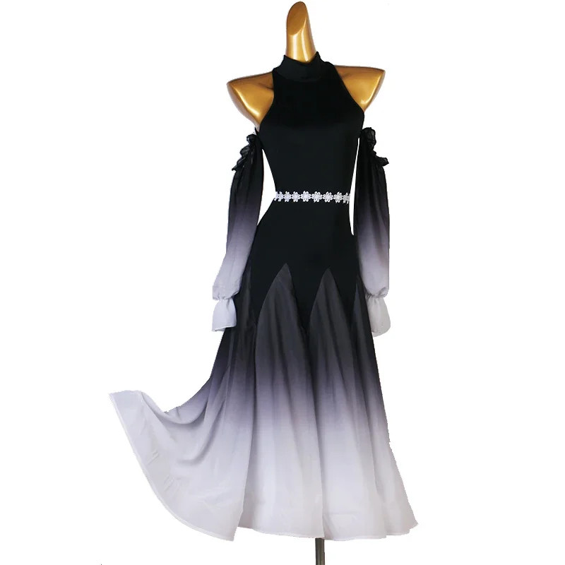 Robe de Concours de Valse pour Femme, Costume de Scène, de Spectacle de brevStandard, de Soirée, Dégradé