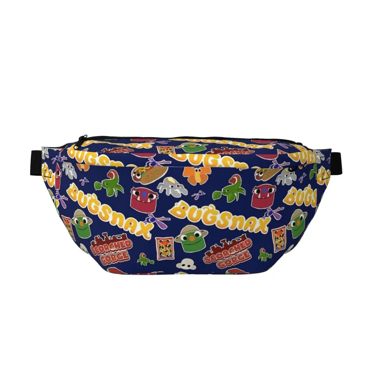 

Сумка-бананка через плечо Bugsnax Fan Art Scorched Gorge для мужчин и женщин, регулируемая поясная сумка для путешествий, бега, хранения денег и телефона, нагрудная сумка