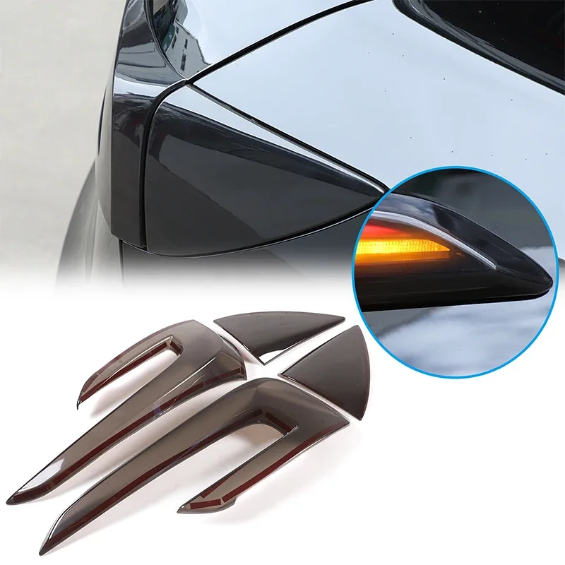 

For Tesla Model 3 2023+ Car Tail Light Cover Lamp Shade Protection Shell Blackened Shell ABS Exterior Modification Accessories