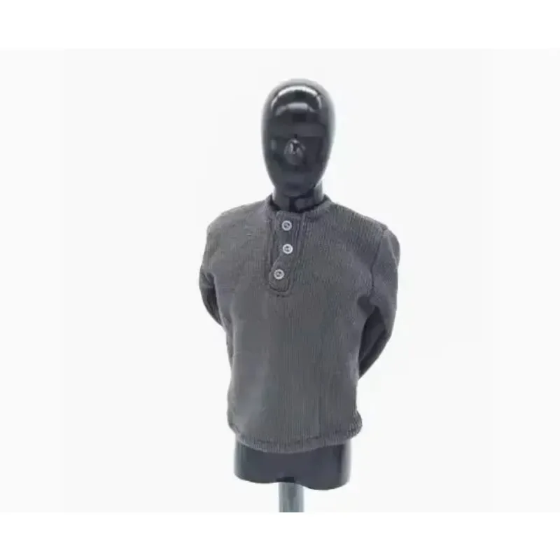 Suéter masculino a escala 1/6, uniforme del ejército alemán de la Segunda Guerra Mundial, Tops, abrigo de manga larga, chaqueta, modelo de ropa para muñeca de cuerpo de soldado de 12"