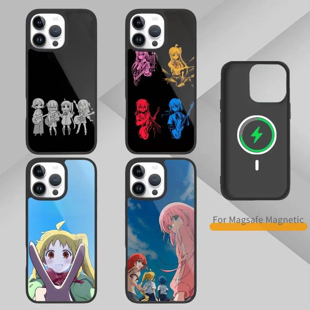 

from B-Bocchi the Rock B-Band Phone Case For iPhone 14,16,15,13,17,12,Plus,Pro,Max Magnetic For Magsafe Frosted Cover