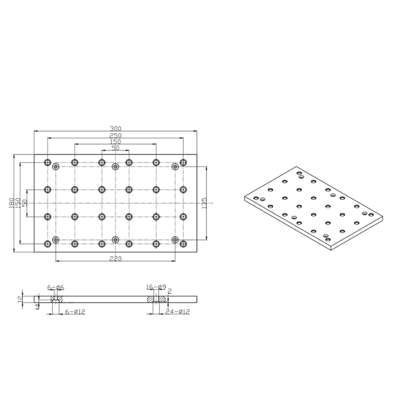 Worktable Work Bench for 3018 CNC Routers with Hold Down Clamp Accessories Milling DIY Engraving Machine Tools