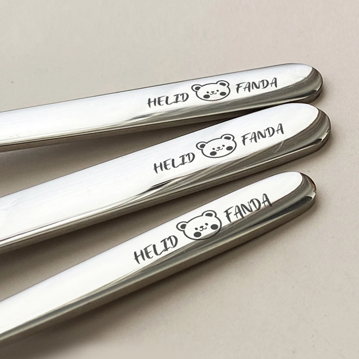 WORTHBUY 316 Stainless Steel Cake Dessert Spoon Kid Spoon Long Handle Soup Spoon Honey Ice Cream Scoop Kitchen Child Tableware