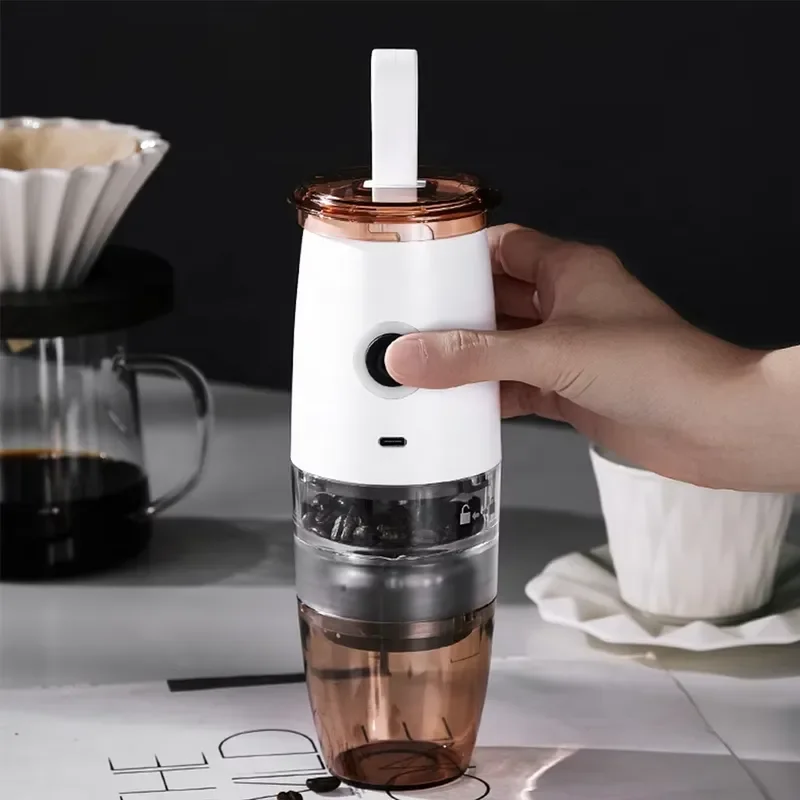 EE1 for Wireless Stainless Steel Coffee Grinder Portable Electric Burr Mill USB Charging Touch Control for Household Car view 5