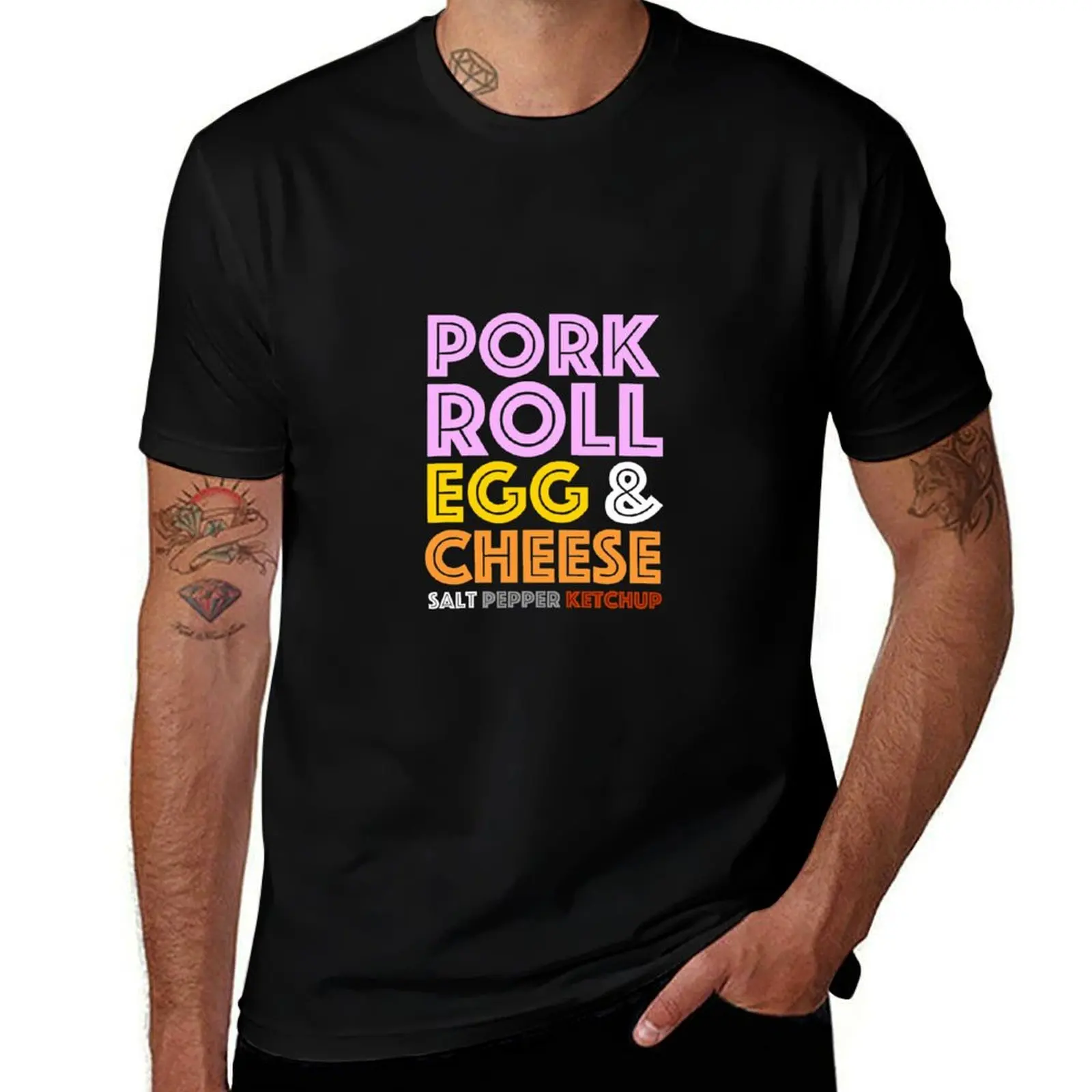 

New Jersey Pork Roll Egg And Cheese T-Shirt black cotton t-shirt plain for man package anime t shirts oversize T-Shirt