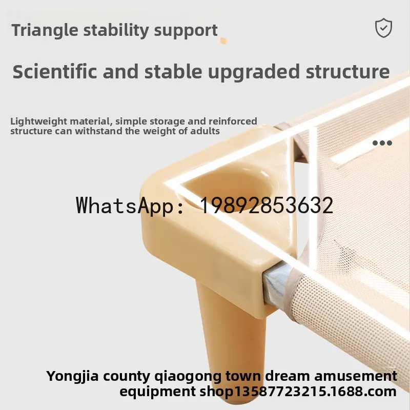 سرير رياض الأطفال قيلولة سرير قابل للطي قماش شبكي PVC قماش تيسلين