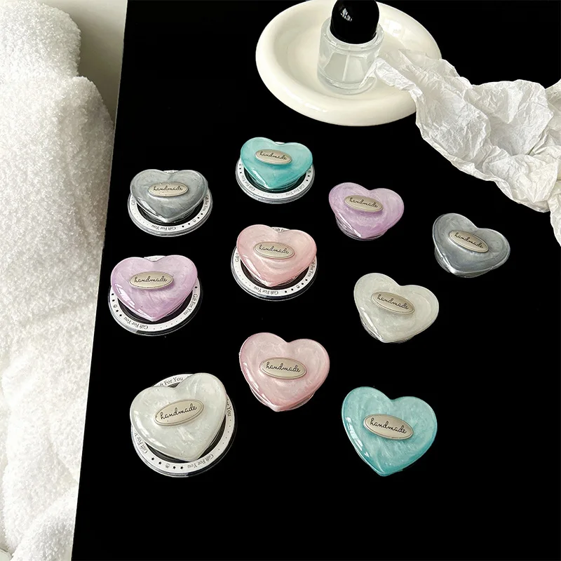 Korean INS Bling Shell Partten Love Heart Holder Phone Bracket Grip Tok Universal Smart For iPhone Samsung Stand Socket Smart