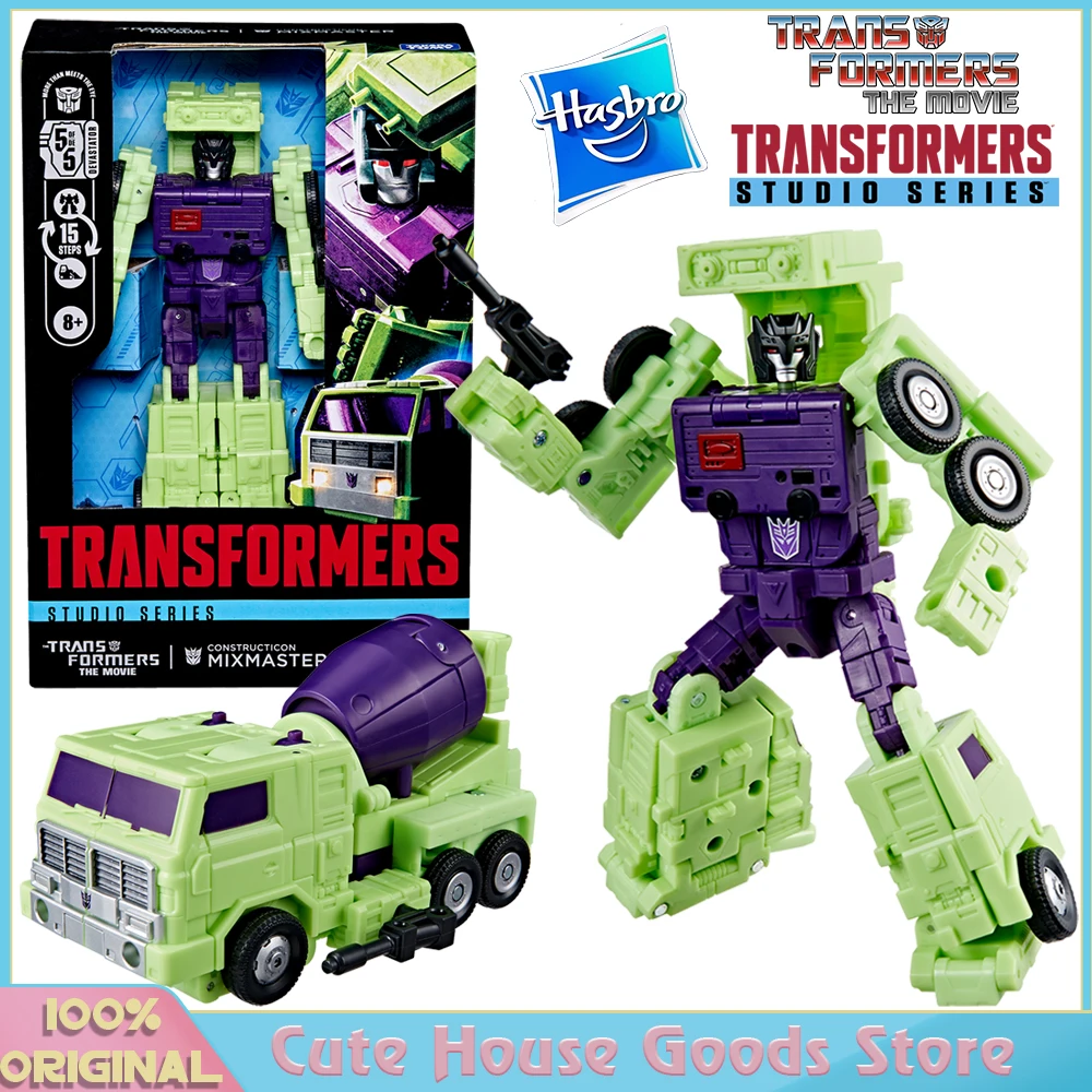 In Stock Original Hasbro Studio Series Voyager Class The Transformers: The Movie Constructicon Mixmaster Action Toys Figures Car