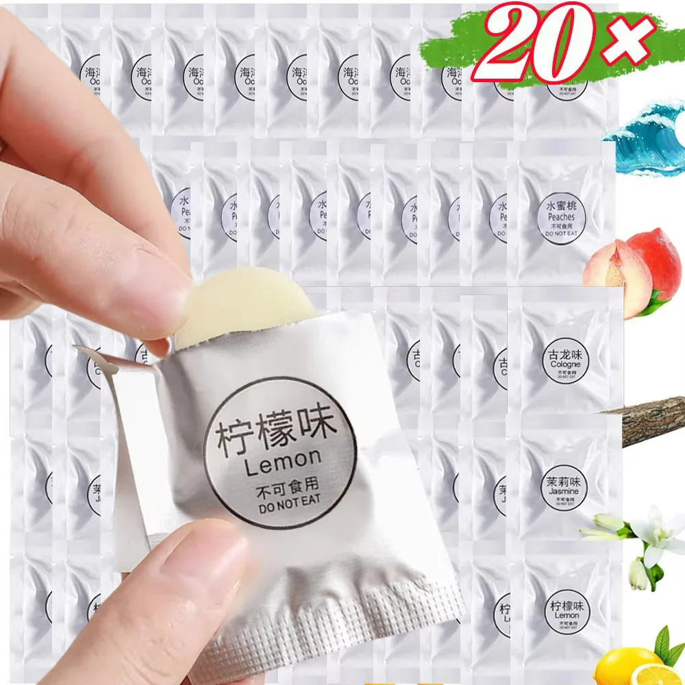 10/20/30Pcs Solid Car Perfume Supplement Tablet Flavor Car Air Conditioner Vent Good Smell Scent Pads Car Refill For Auto Air