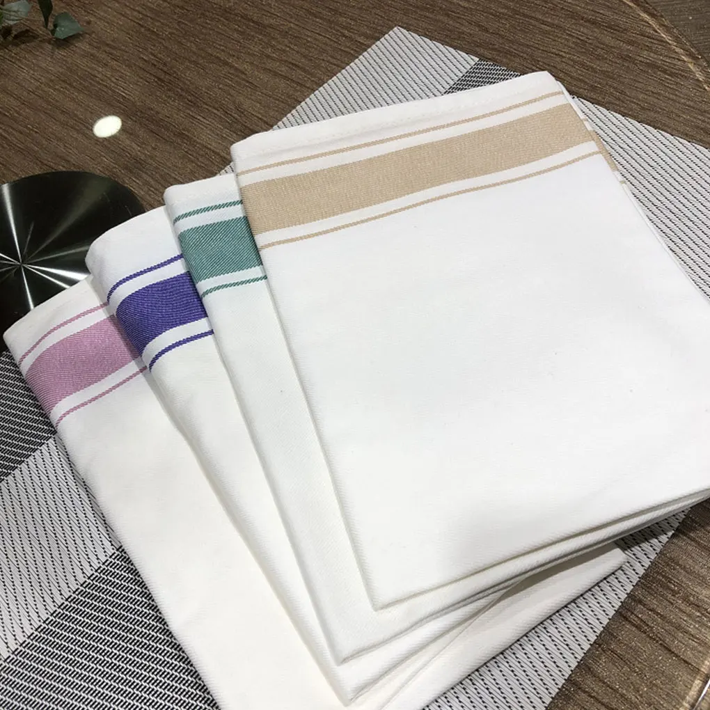 Glass Drying Cloth Portable Reusable Washable Colorful Towel Kitchen Restaurant Dinnerware Cleaning Dish Cloths 50x70CM