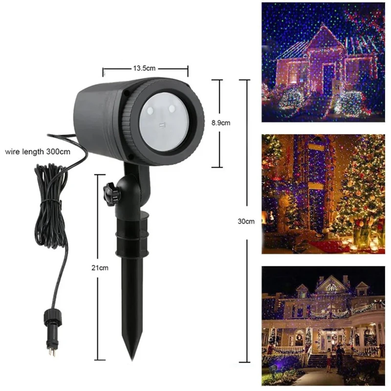 

Уличный газонный лазерный свет, водонепроницаемый звездное небо, двор, земля, проекционный свет, светлячок, Рождественский фестиваль, праздничный декор